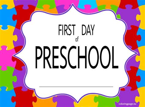 day  school coloring pages  day  preschool sign