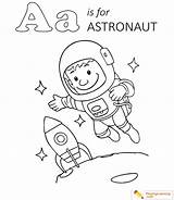 Astronaut Coloring Sheet Kids sketch template
