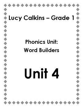 lucy calkins lessons st grade phonics unit  word builders