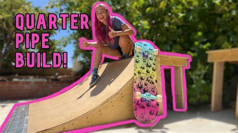 how to build a collapsible diy quarter pipe ramp in your backyard