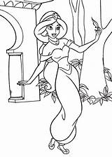 Disney Coloring Princess Pages Jasmine Walt Characters Fanpop Rajah sketch template