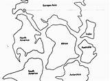 Continents Continent Coloring Pages Cut Map Outs Choose Board sketch template