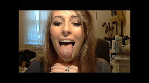 tongue piercing day 2 youtube