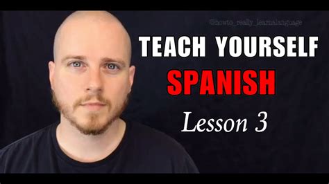Teach Yourself Spanish Lesson 3 Youtube