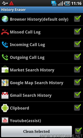 history eraser android app free apk by infolife llc