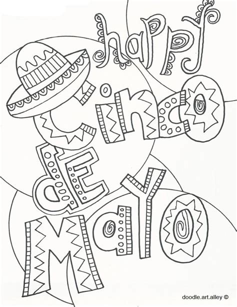 cinco de mayo coloring pages  ad find deals  giant coloring