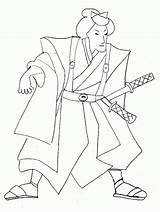 Samurai Coloriage Chinois Asiatique Ninja Japonnais Coloriages Samurais Imprimir sketch template