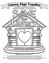 Library Coloring Pages Week Book Tuesday National Colouring Sheets Printables Dulemba Azcoloring sketch template