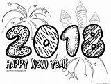 Doodle Year Coloring Happy Pages Printable sketch template
