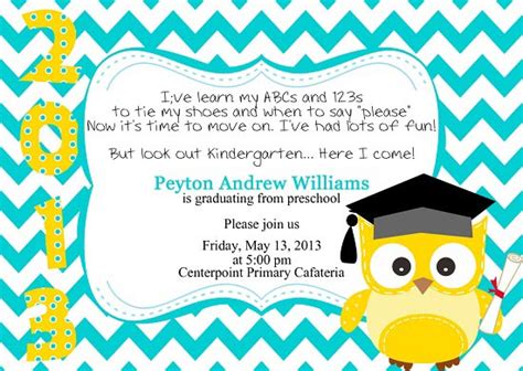 preschool graduation invitation easyday