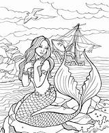 Coloring Colorit Mythical Fairy sketch template