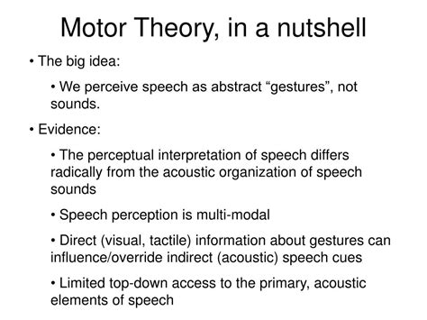 motor theory signal detection theory powerpoint    id
