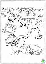 Pages Coloring Train Buddy Dinosaur Dinokids Getcolorings Color Template Close sketch template