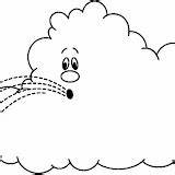 Viento Nubes Fenomenos Atmosfericos Bw Cloud3 sketch template