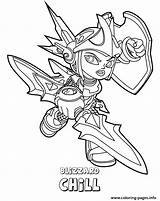 Coloring Chill Skylanders Pages Swap Series2 Blizzard Force Water Printable Book sketch template