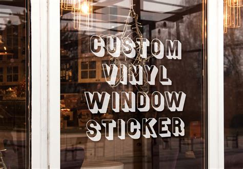 large custom vinyl window decal stickers  logo design etsy uk