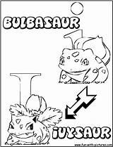 Coloring Ivysaur Pages Comments Bulbasaur sketch template