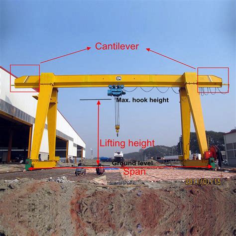 motorized single girder gantry crane outdoor movable gantry overhead crane