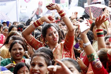 hindu women mark teej festival 2017 in pictures national the kathmandu post