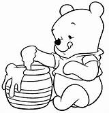 Pooh Winnie Coloring Pages Baby Popular sketch template