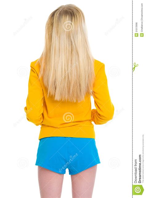 Teenager Girl Rear View Royalty Free Stock Image Image