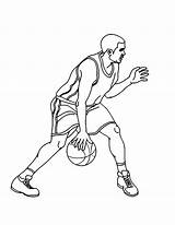 Basketball Coloring Pages Kids Printable Cute Coloriage Justcolor sketch template