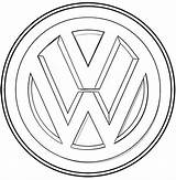Coloring Volkswagen Logo Vw Pages Sheet Auto Coloringpagesfortoddlers Bus Cool Popular sketch template