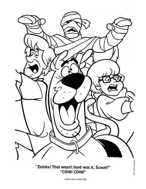 scooby doo zombie coloring pages bsiqms
