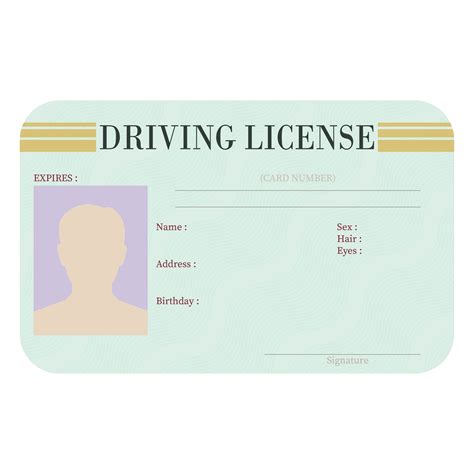 editable blank drivers license template
