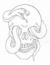 Skull Snake Drawing Easy Deviantart Drawings Trippy Sketches Wrapped Tattoo Outline Snakes Cool Simple Scary Getdrawings Choose Board sketch template
