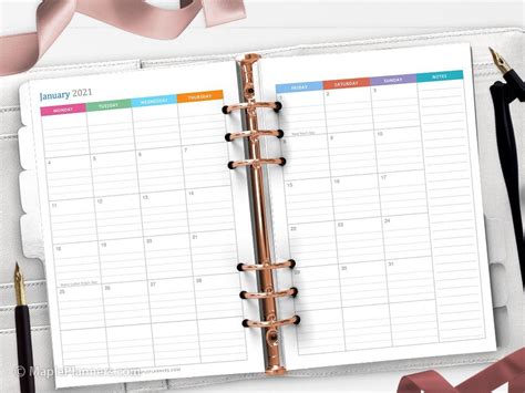planner printable inserts  weekly  monthly planner inserts