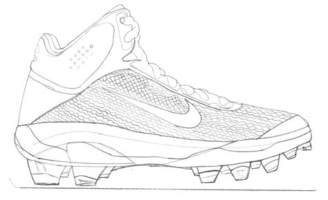football cleats drawing  paintingvalleycom explore collection