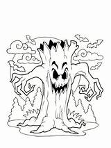 Ausmalbilder Ausmalbild Ausdrucken Gruselige Ausmalen Malvorlagen Baum Schrecklicher Monstres Erwachsene Grusel Coloriage Mostri Colorare Coloriages Gruseliges Vorlagen Monstre Hexe Jugendliche sketch template