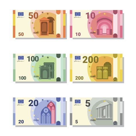 fake euro paper money  vector art  vecteezy