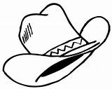 Coloring Cowboy Hat Pages Wild West Play Color Kids Clipartbest sketch template