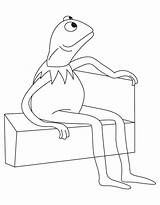 Kermit Coloring Frog Pages Leap Drawing Printable Getcolorings Popular Getdrawings Color sketch template
