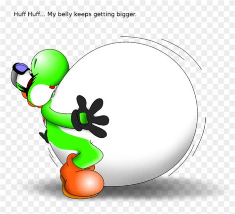 fat yoshi belly inflation clipart   yoshi inflation  transparent png clipart