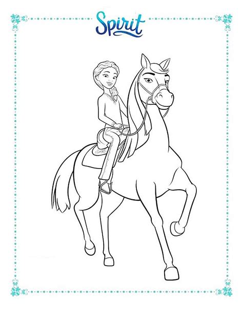 spirit riding  coloring pages   images  printable