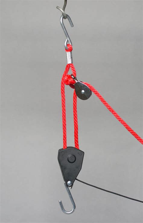 locking ratchet pulley  rope  lbs capacity  gallons   brew bag