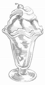 Sundae Ice Cream Draw Step Drawing Pencil Drawings Things Cone Sketch Glass Sketches Make Projects Tadem Ed Simple Extract Choose sketch template