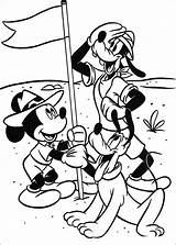 Mickey Safari Coloring Pages Kids Mouse Fun Disney Minnie Donald Printable Books sketch template
