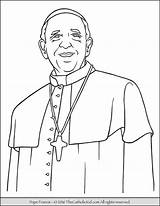 Pope Thecatholickid Catechism Sunday sketch template