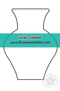 vase flower template printable flowers templates