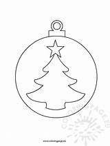 Christmas Ball Drawing Coloring Balls Ornament Pages Printable Cutout Sheet Template Ornaments Templates Tree Drawings Decorations Printables Sheets Baubles Coloringpage sketch template