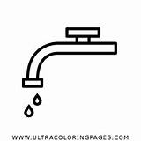 Lavandino Colorare Rubinetto Faucet Ausmalbilder Wasserhahn Waschbecken Tropfen Ultracoloringpages sketch template