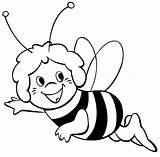 Colorear Abeja Abejas Lebah Mewarnai Abelhinha Bumblebee Desenho Abelha Em Páginas Abejitas Untuk Maia Abella Voando Volando Chachipedia sketch template