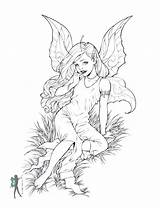 Coloring Pages Gothic Fairy Printable Getdrawings Getcolorings sketch template