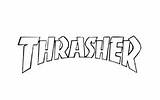 Thrasher Logo Logodix Shapes Logos Brands Colors sketch template
