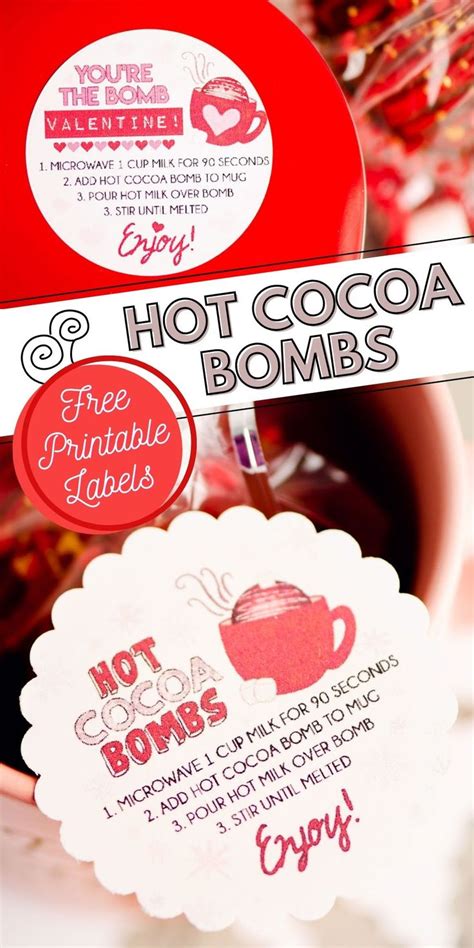 hot cocoa bomb printable tags  printable word searches