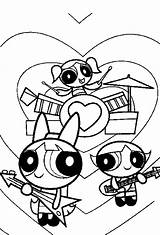 Coloring Powerpuff Girls Band Pages Blossom Kiss Bands Color Marching Buttercup Bubbles Puff Power Girl Getcolorings Philippines Printable Getdrawings Luna sketch template